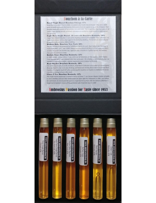 Tasting Tubes Bourbon a la Carte 6*2,5cl