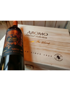 Houten Kist 6 flessen Aromo Barrel Selection 2016 6x75cl