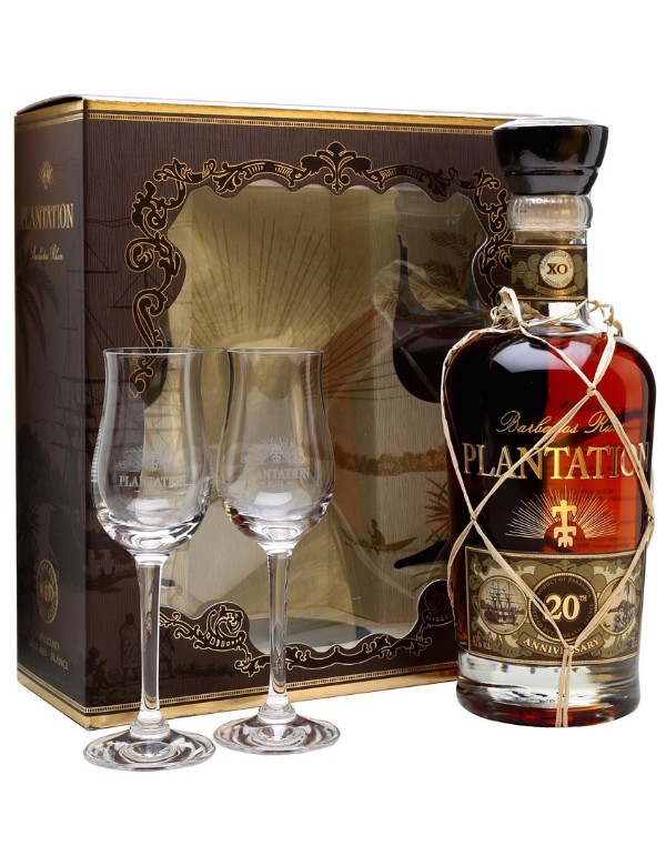 Planteray Barbados XO Gift Pack 2 Glasses 70cl 40%