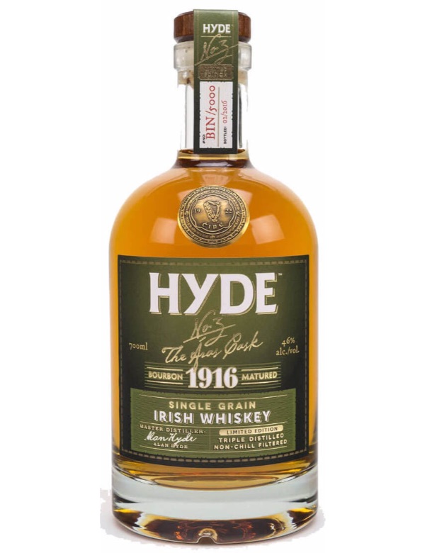 Hyde Irish Grain 6y Bourbon cask 70cl 46%