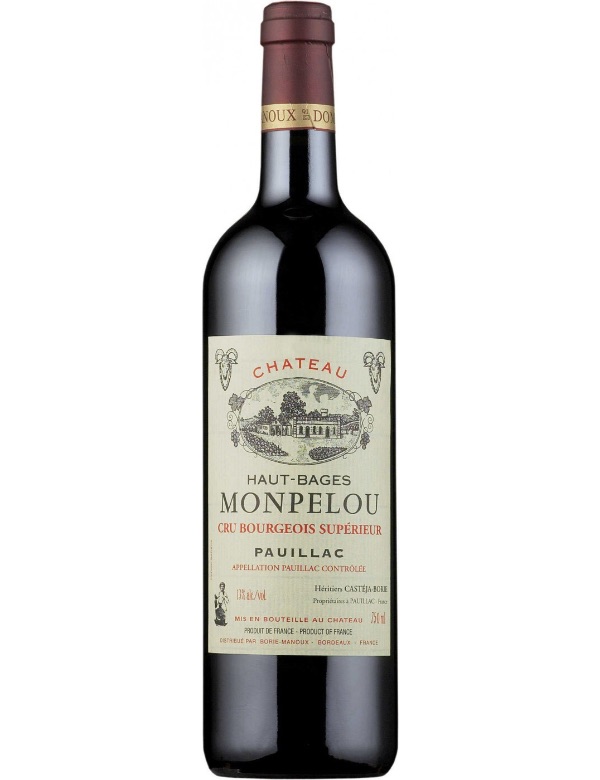 Ch Haut Bages Monpelou cru bourg. Pauillac 2020 75cl